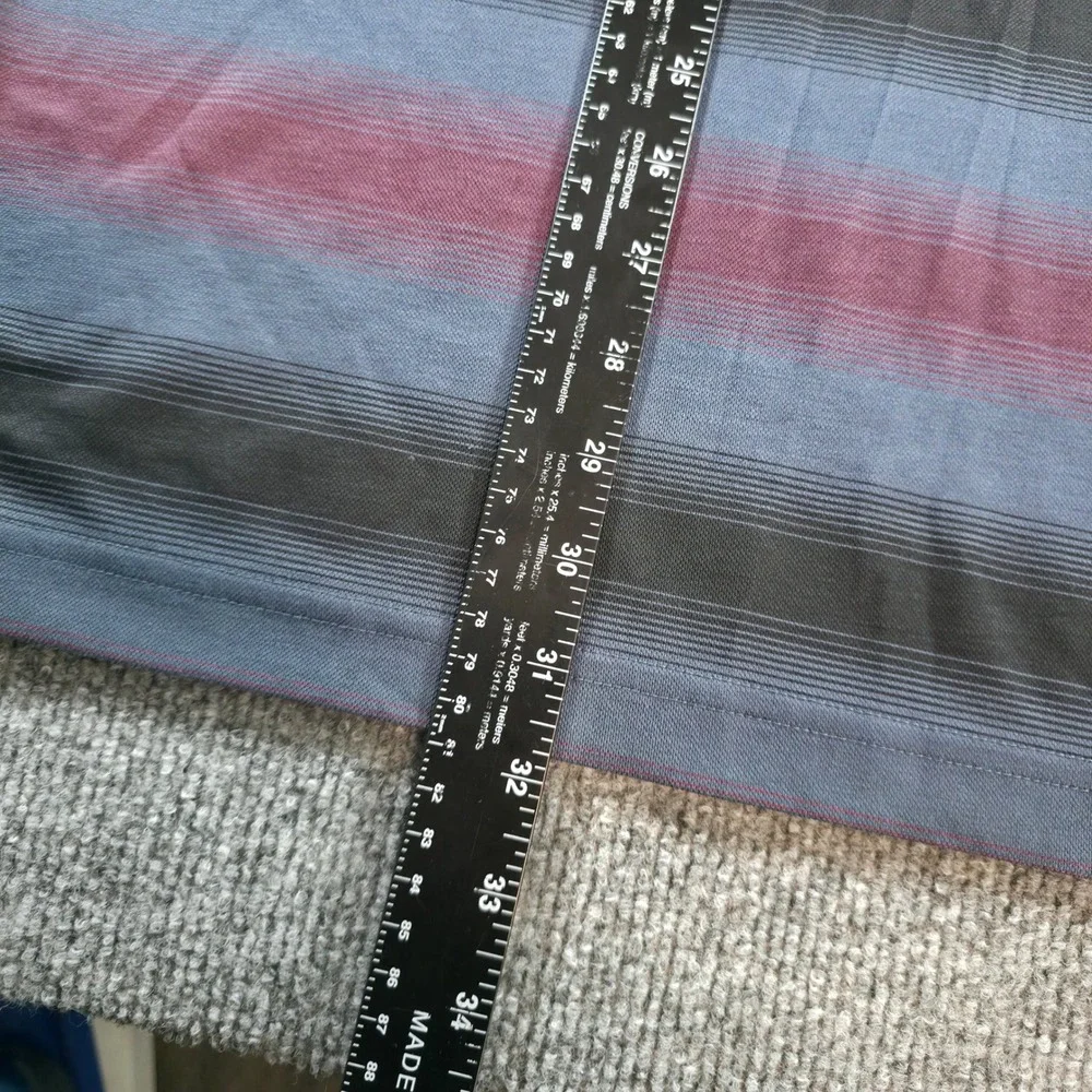 Travis Mathew XL Polo Shirt Striped Golf Casual Pima Cotton Blend Menswear - Picture 6 of 8